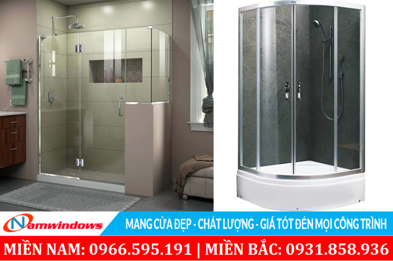 Các loại phòng tắm kính