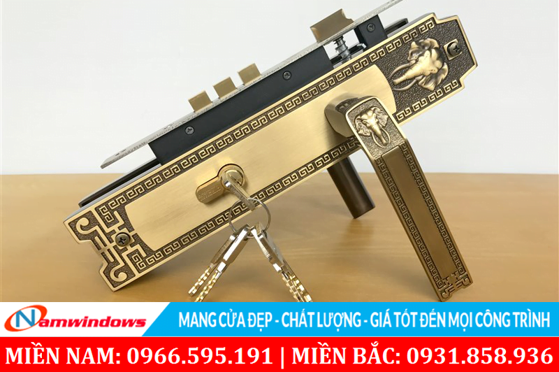 Loại khóa đơn điểm thường sử dụng ở cửa gỗ