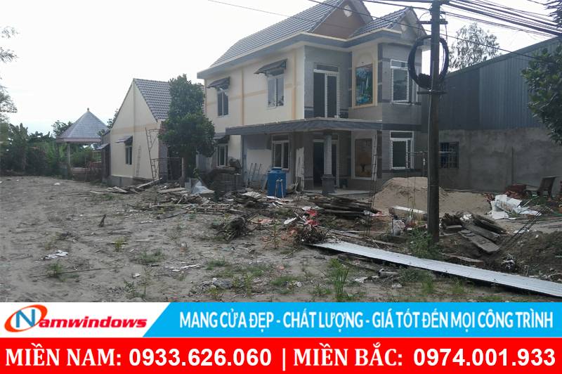 Thi công cửa nhựa lõi thép cho nhà phố tại Đồng Tháp