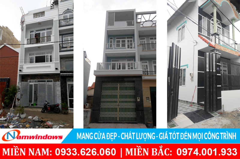 Một số công trình dân dụng tại Hồ Chí Minh sử dụng cửa nhựa lõi thép