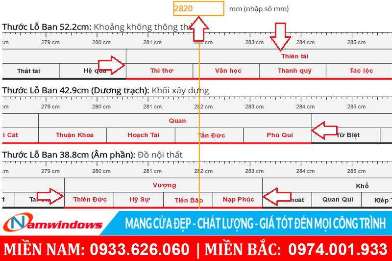 Cách chọn kích thước lỗ ban cho cửa nhựa lõi thép