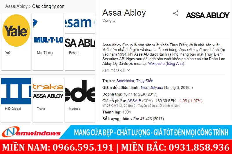 Giới thiệu ASSA ABLOY