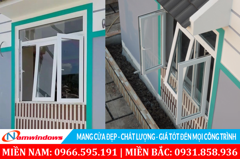 Cứa sổ 3 cánh mở quay hất