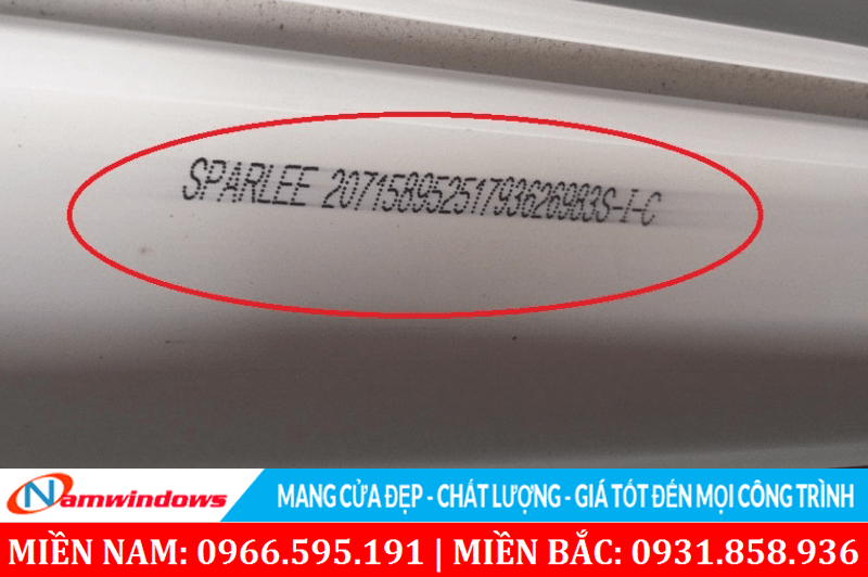 Mã vi tính in trên thanh nhựa Sparlee
