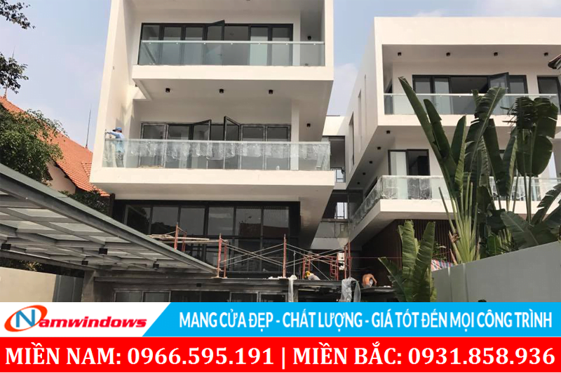 Căn hộ cao cấp sử dụng toàn bộ cửa nhôm Xingfa nhập khẩu Quảng Đông do Namwindows thi công