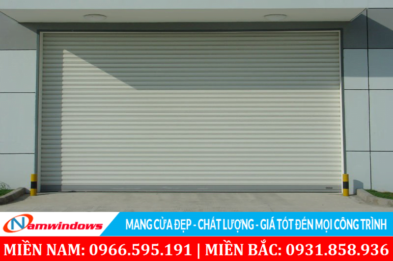 Mẫu cửa tấm liền màu ghi xám