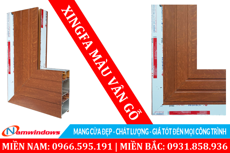 Xingfa màu vân gỗ