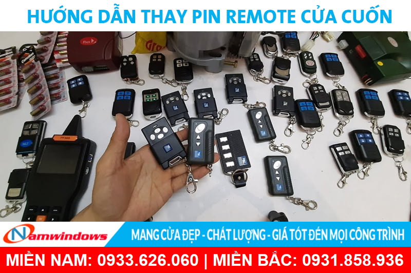Hướng dẫn thay pin remote cửa cuốn tại nhà