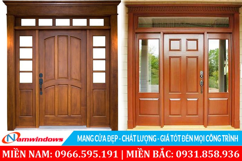 Mẫu cửa kính gỗ đẹp hiện đại