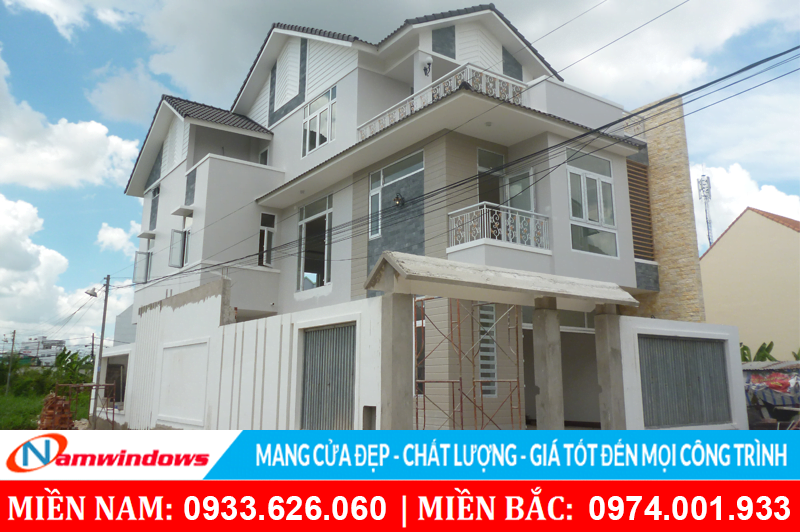Cửa nhựa lõi thép uPVC chịu mưa nắng rất tốt