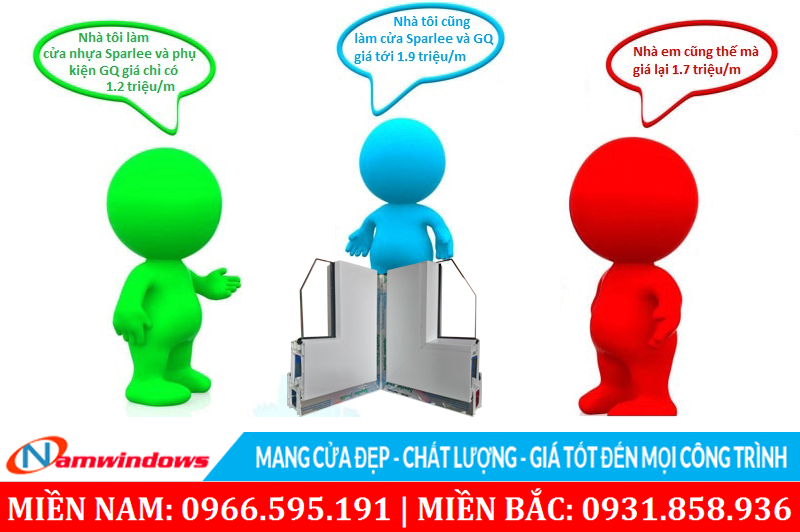 Những thắc mắc về sự chênh lệnh giá ở cửa nhựa lõi thép
