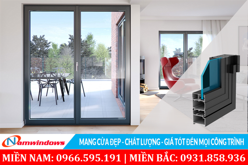 Mẫu cửa nhôm Xingfa, PMI đẹp
