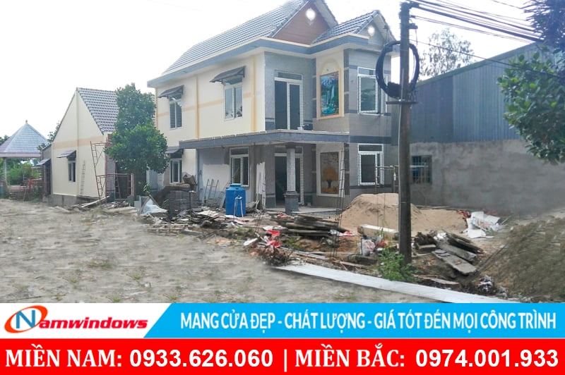 Hình ảnh nhà Anh Tiến sử dụng cửa nhựa lõi thép tại Đồng Tháp