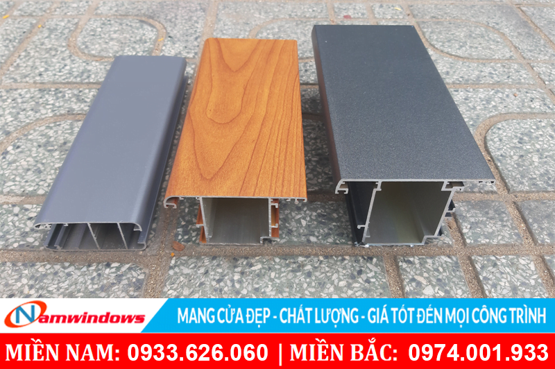 Hình ảnh màu giả gỗ nhôm Topal Slima