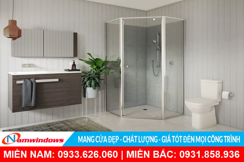 Cabin phòng tắm góc 135 độ