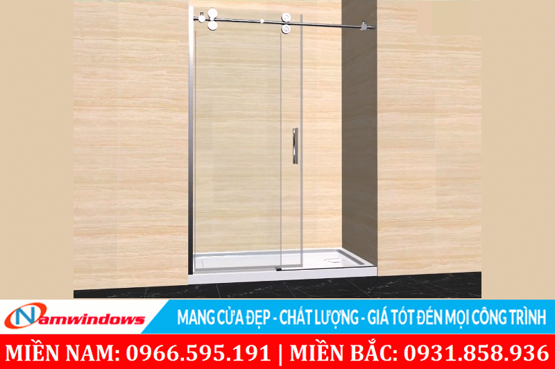 Cửa lùa kính cho phòng tắm