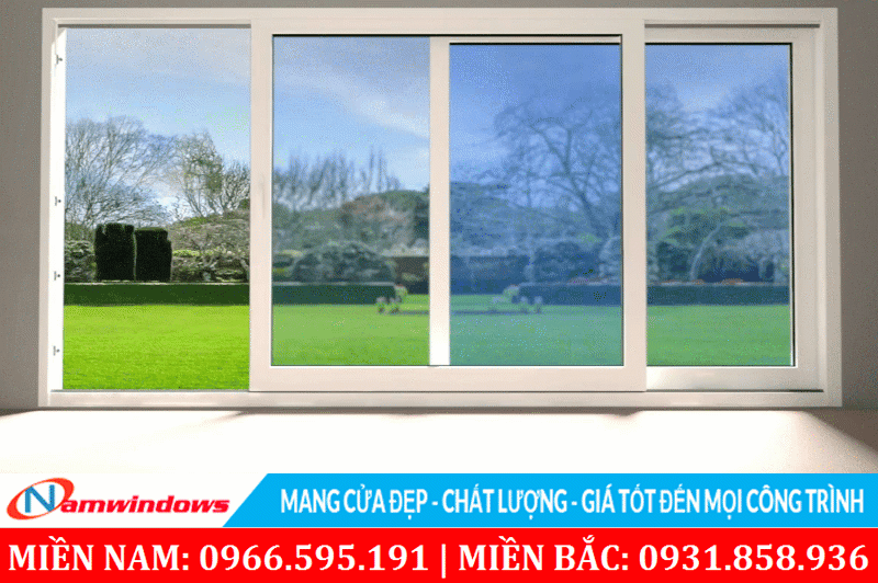Cửa sổ lùa nhựa uPVC