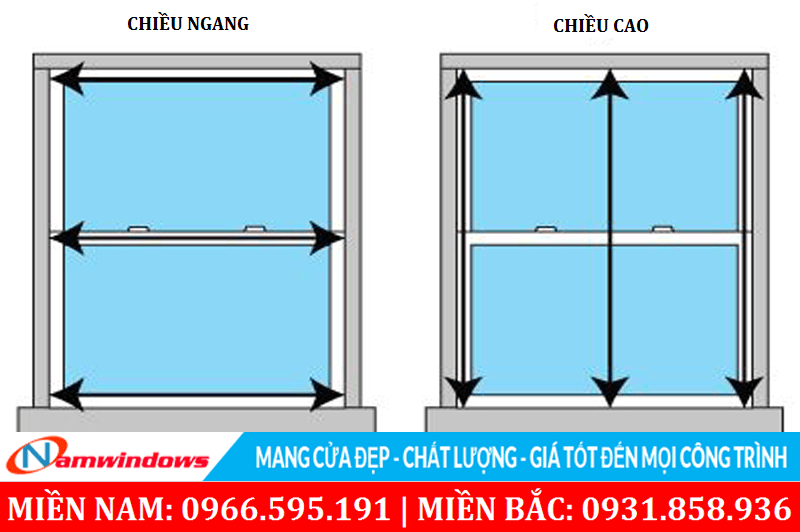 Chọn kích thước cho cửa sổ