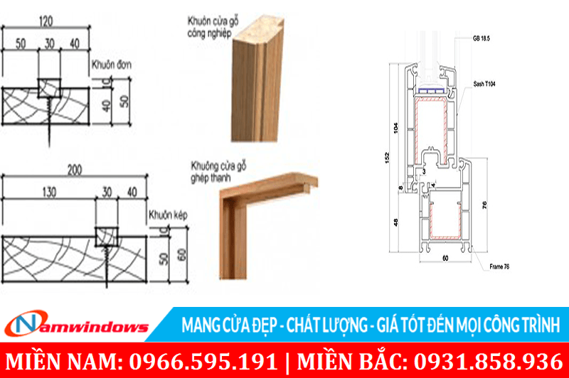 Tùy loại khung bao mà có kich thước lọt lòng cửa nhà vệ sinh khác nhau