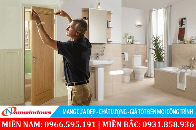 Kích thước cửa nhà vệ sinh phòng tắm