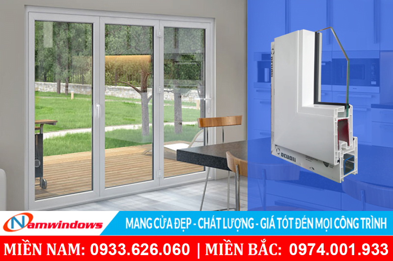 Các loại cửa nhà làm bằng nhựa lõi thép