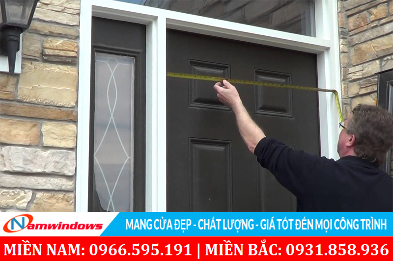 Chọn kích thước chiều ngang cửa chính 2 cánh
