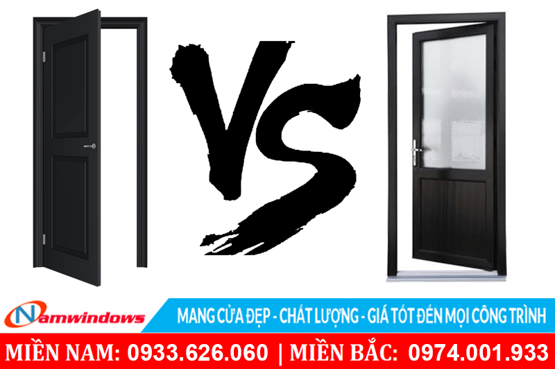 Giữa cửa gỗ và cửa nhựa lõi thép loại nào chất lượng hơn