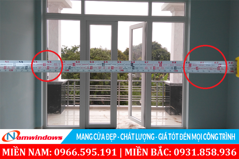 Chọn kích thước cửa đi chính 2 cánh