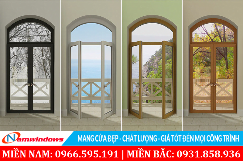 Cửa vòm cũng có rất nhiều màu khác để chọn