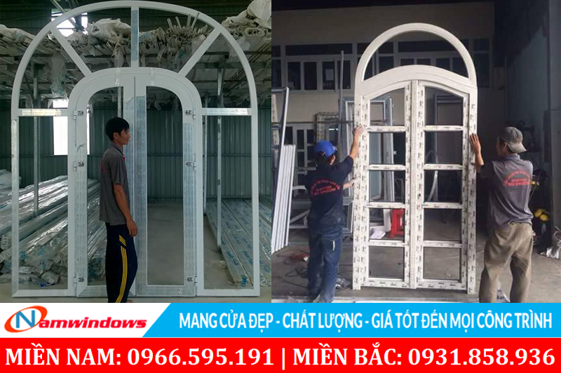 Thiết kế cửa vòm và cánh uốn lượn