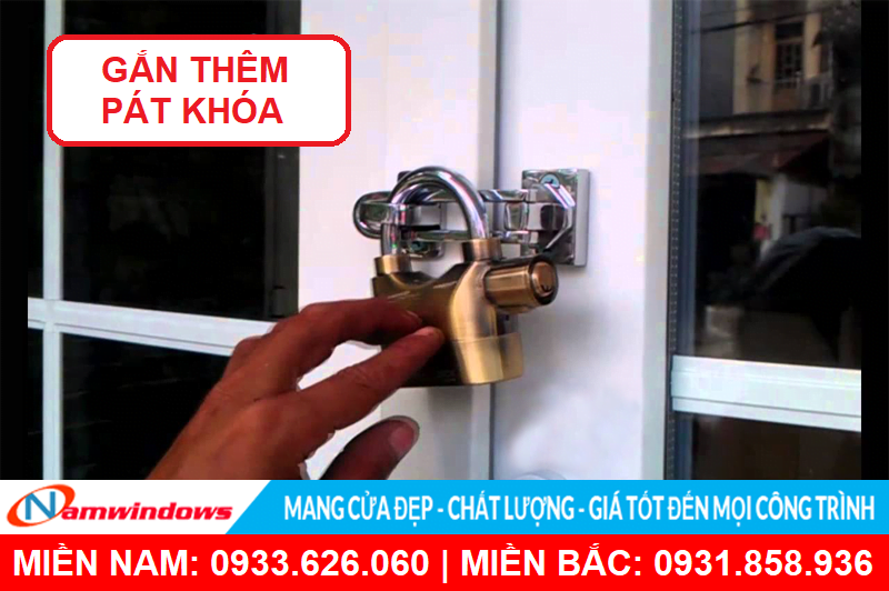 Tăng cường thêm khóa chốt phụ