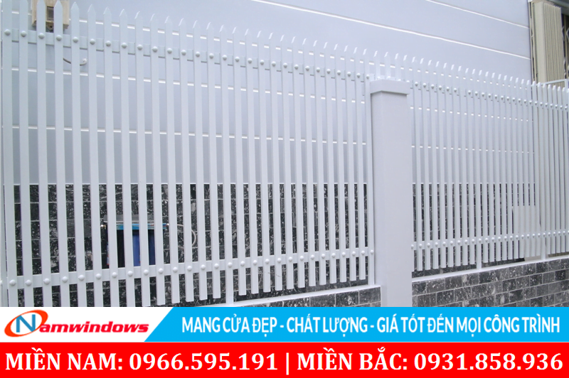 Mẫu hàng rào thanh dọc dùng hộp 20x40