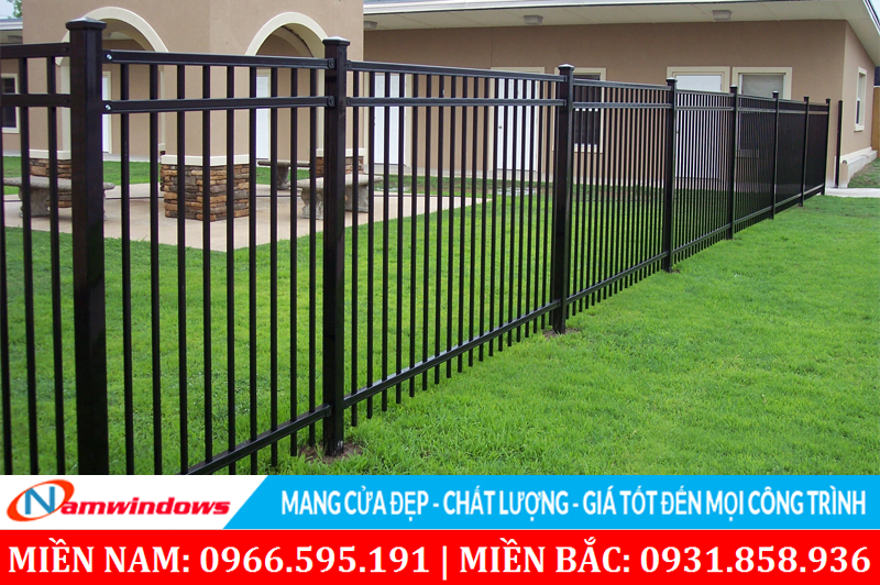 Mẫu hàng rào sắt đơn giản thực tế