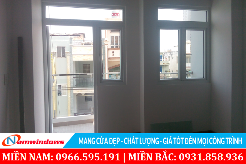 Cửa sổ 1 cánh kết hợp với cửa đi