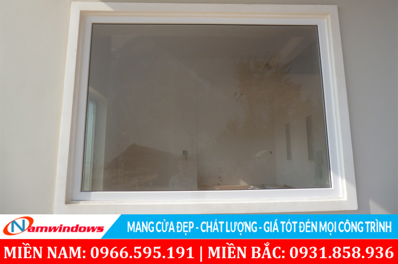 Mẫu 40: Mẫu vách kính cố định