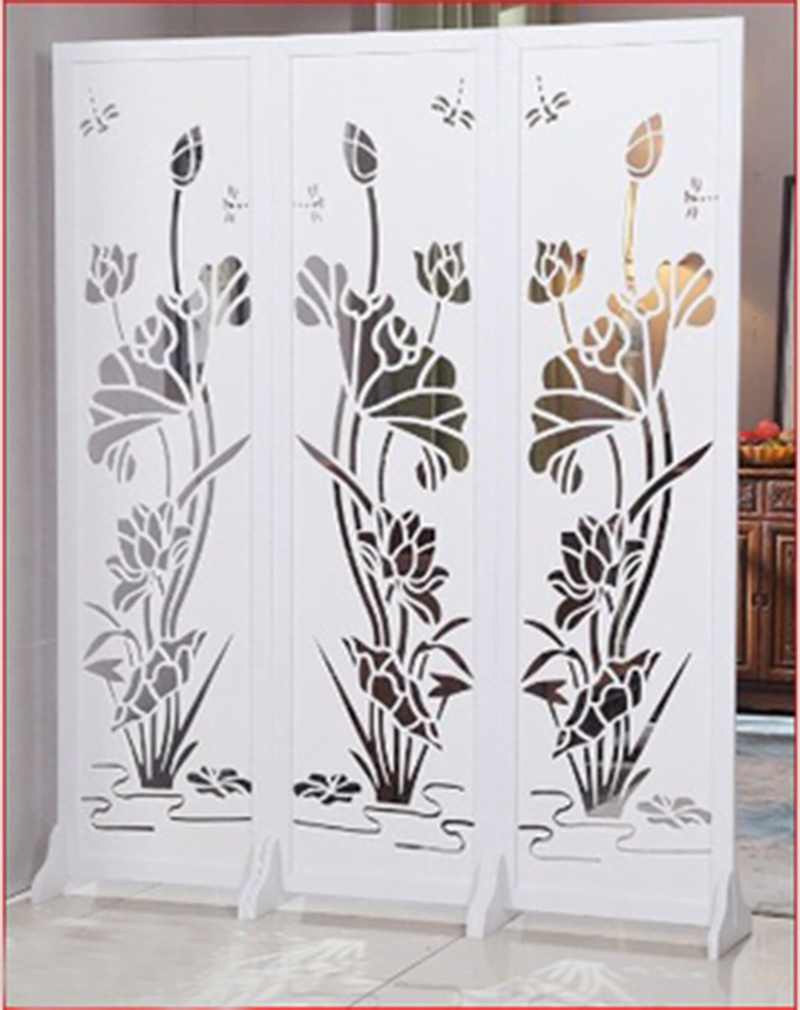 Mẫu bình phong nhựa Composite hình bông sen