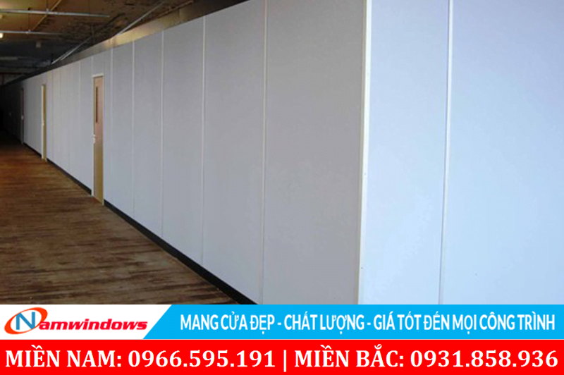 Một dạng vách ngăn nhựa PVC cao cấp