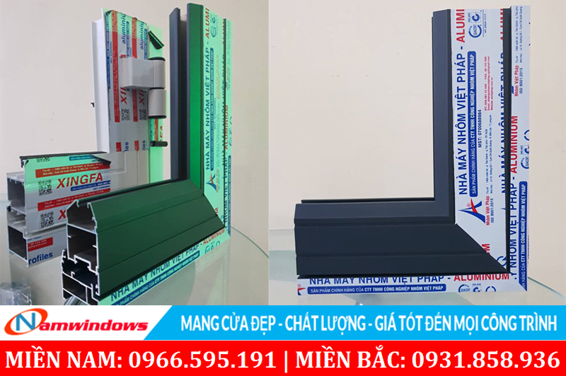 Hệ Xingfa và hệ vát cạnh Việt Pháp