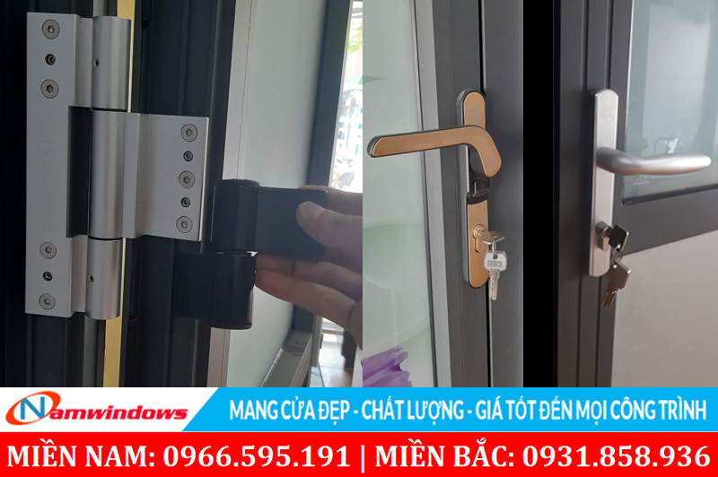 Sự khác nhau về thiết kế giữa các hãng phụ kiện cửa nhôm Xingfa