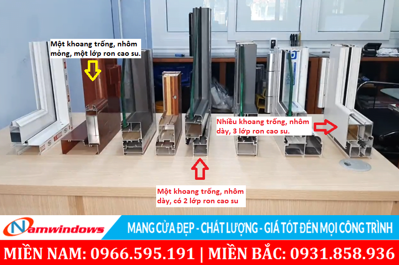 Phân loại nhôm bằng cách nhận diện, dựa vào cấu trúc, độ dày nhôm