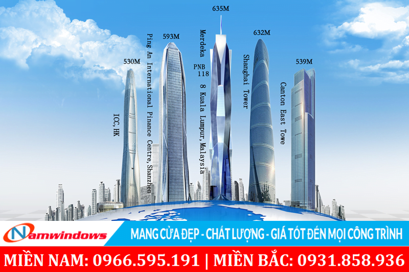 Các tòa nhà sử dụng nhôm JMA