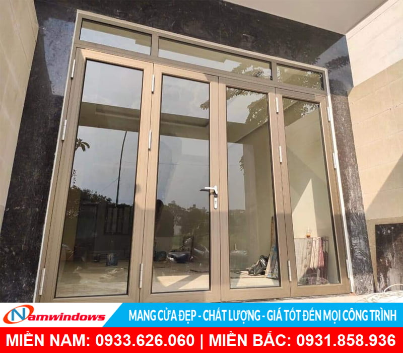 Công trình cửa nhôm sử dụng khóa Rita