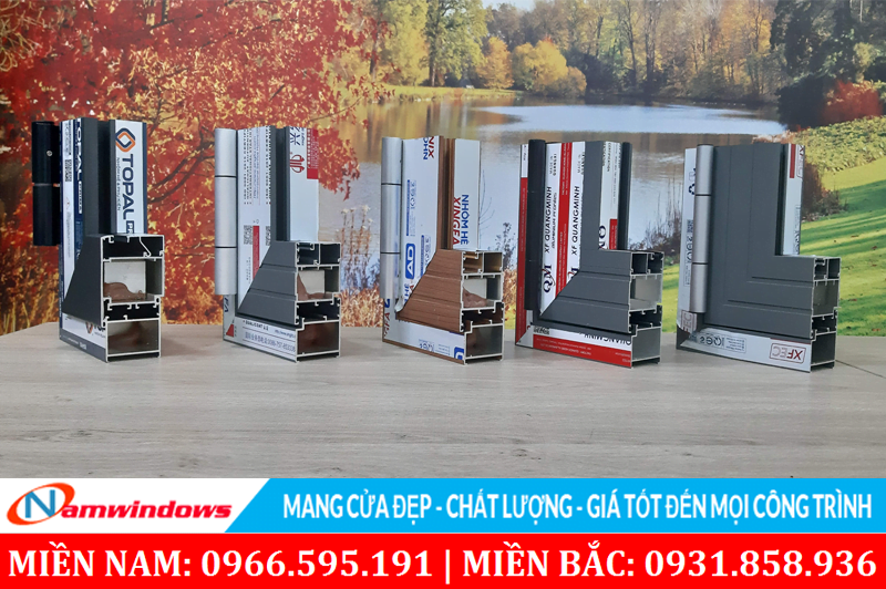 Các loại cửa nhôm Xingfa cao cấp đều khác nhau về tem nhãn
