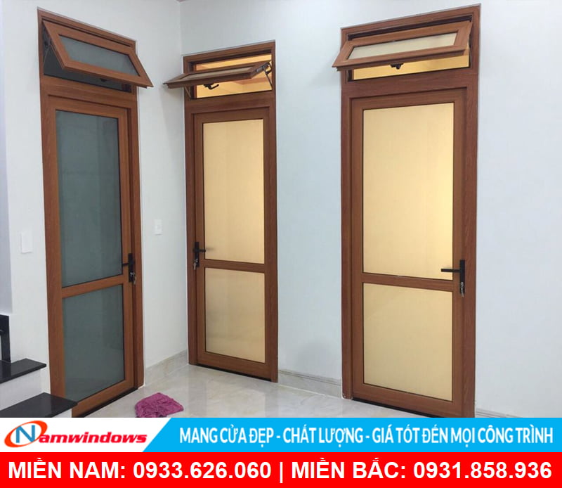 Cửa đi 1 cánh chia đố ngang