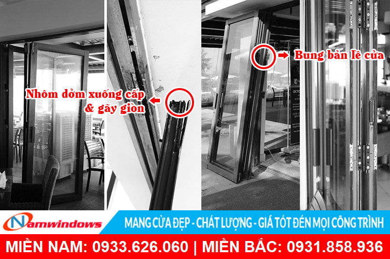 Tác hại của việc sử dụng nhôm và phụ kiện cửa nhôm kém chất lượng