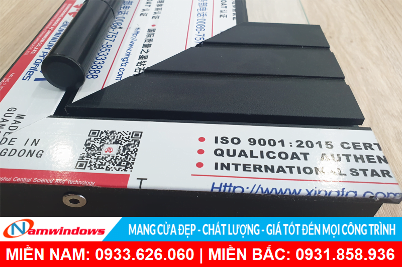 Nhôm Xingfa màu đen nhập khẩu