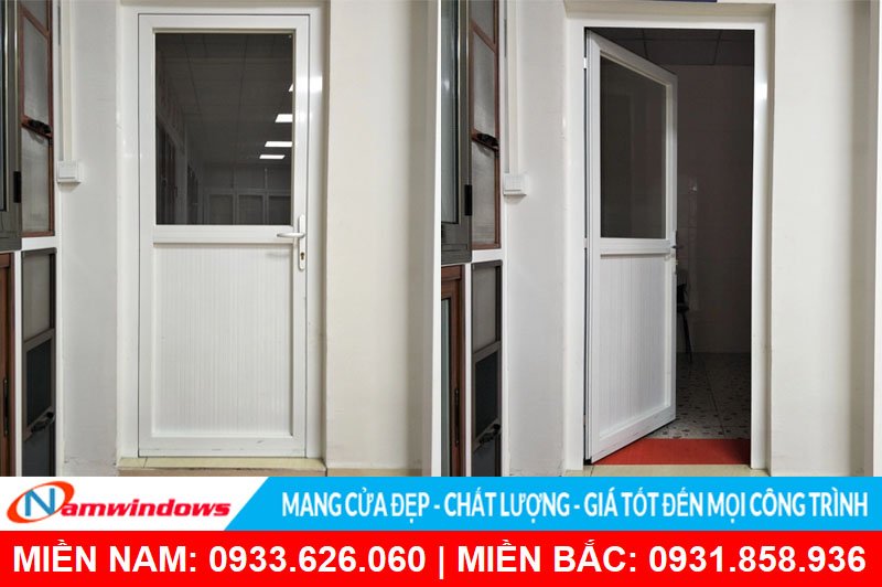 Cửa nhôm pano với thiết kế đẹp sang hiện đại