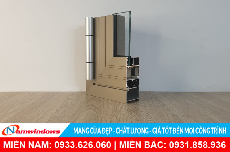 Góc mẫu cửa nhôm Xingfa Anode