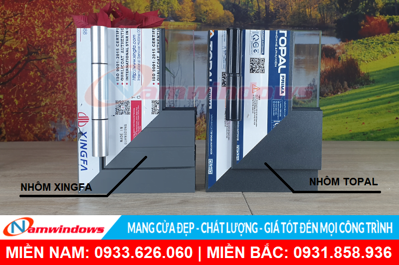 Dòng cửa nhôm cánh trơn