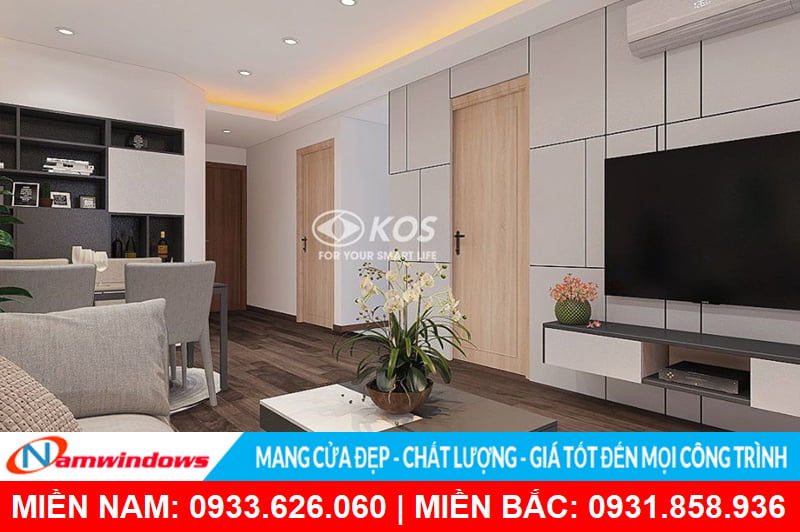Cửa nhựa giả gỗ ABS Hàn Quốc